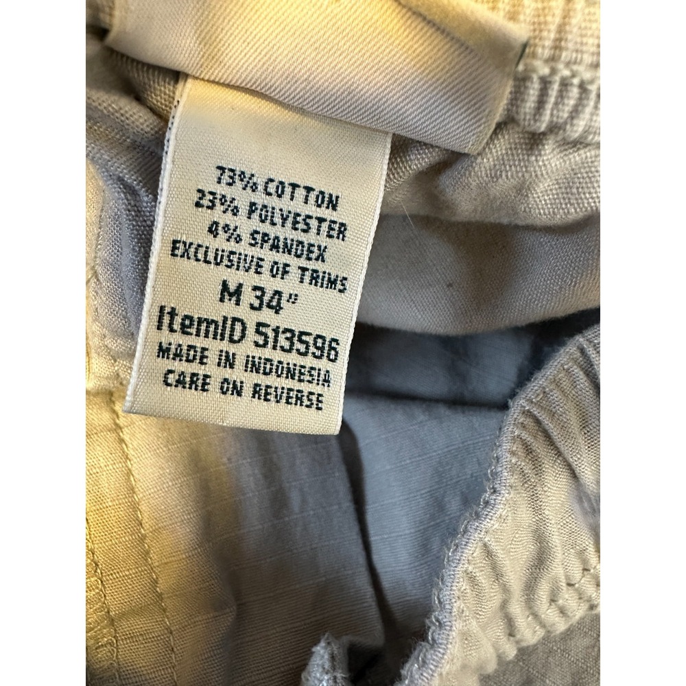 LL Bean Men's Explorer Ripstop Jogger Pants Khaki Tan Size Medium 34 Hiking - Picture 9 of 16